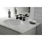 Kingston Brass KS4460NX Widespread Bathroom Faucet with Brass Pop-Up, Matte Black KS4460NX - alternate 2